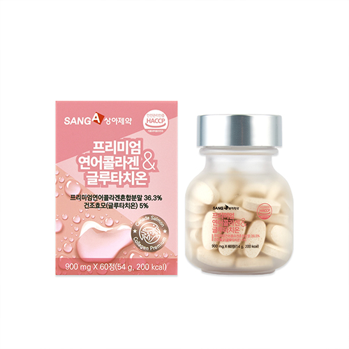 상아제약 프리미엄 연어콜라겐 글루타치온 900mg X 60정